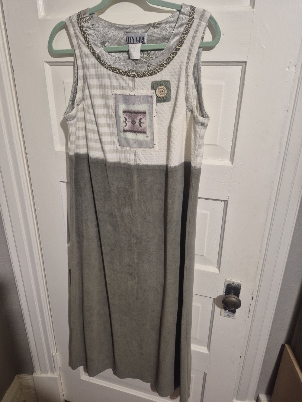 Vintage City Girl Sport Cottagecore Prairie Dress L - Picture 2 of 6